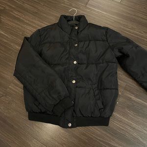 Black puffer jacket